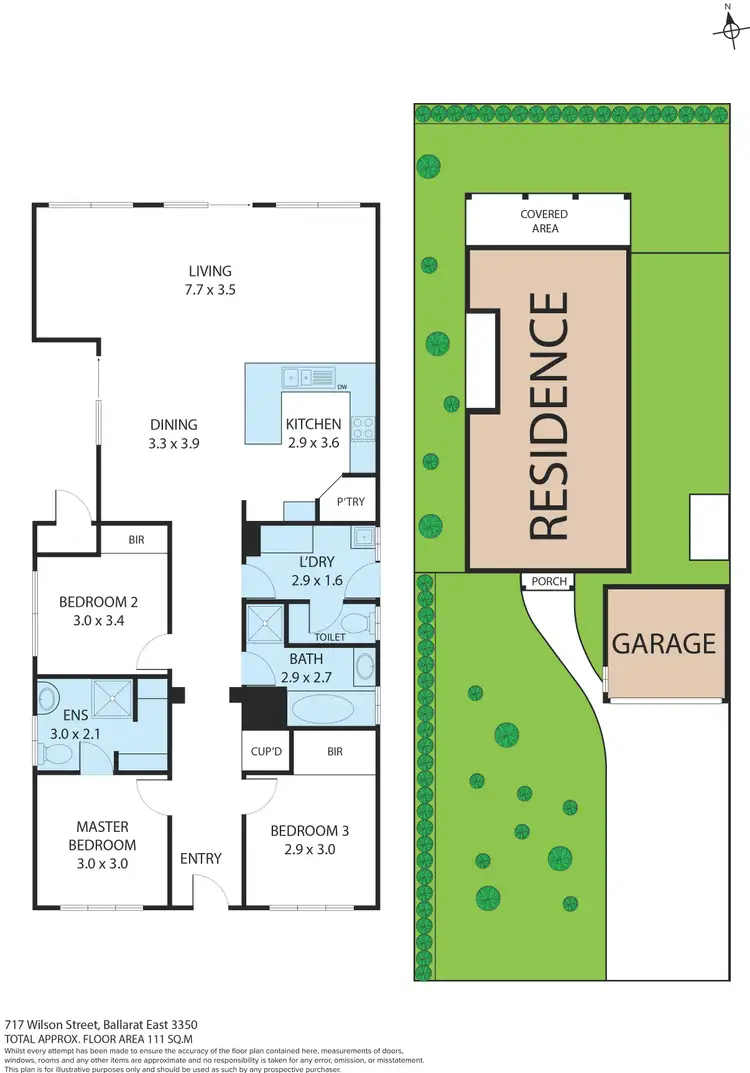 Floorplan of Homely house listing, 717 Wilson Street, Ballarat East VIC 3350