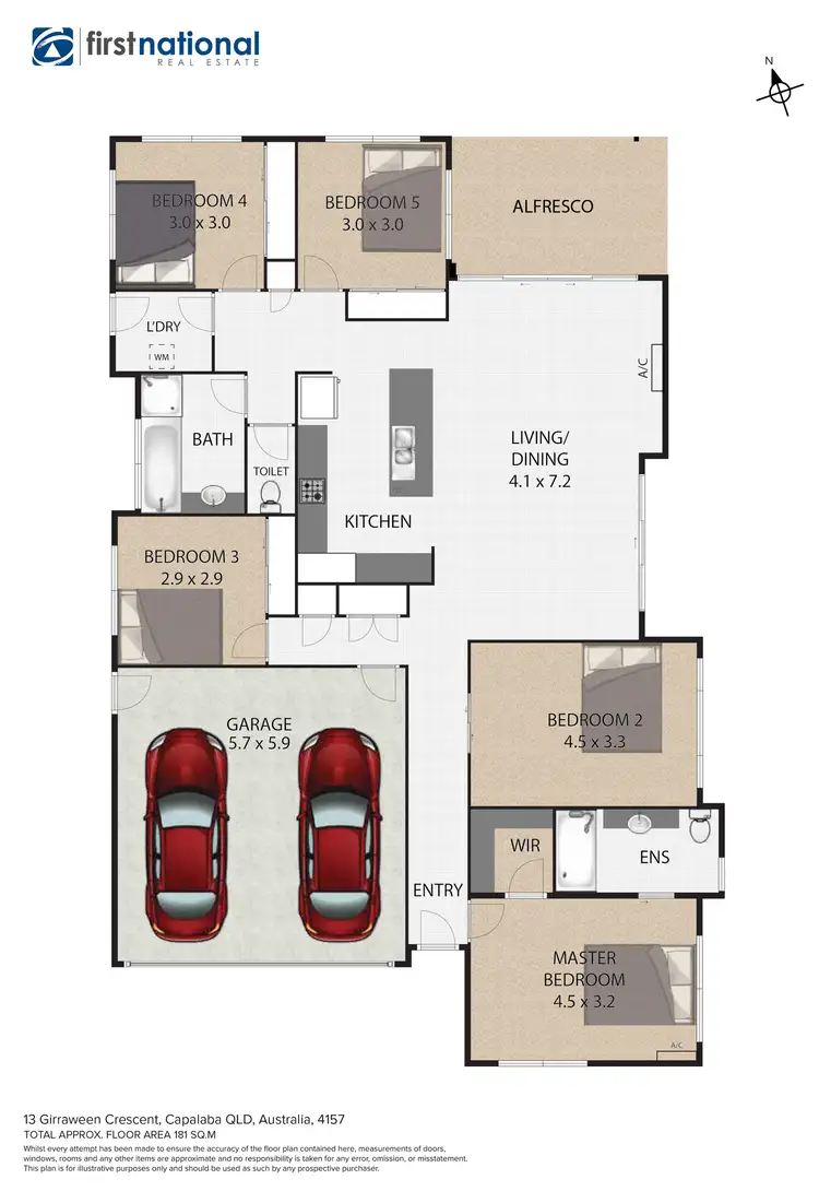 Floorplan of Homely house listing, 13 Girraween Crescent, Capalaba QLD 4157