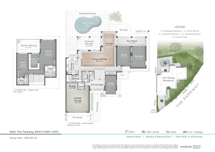 Floorplan of Homely house listing, 4625 The Parkway, Sanctuary Cove QLD 4212