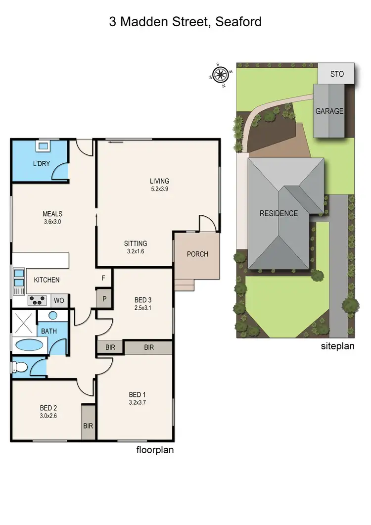 Floorplan of Homely house listing, 3 Madden Street, Seaford VIC 3198