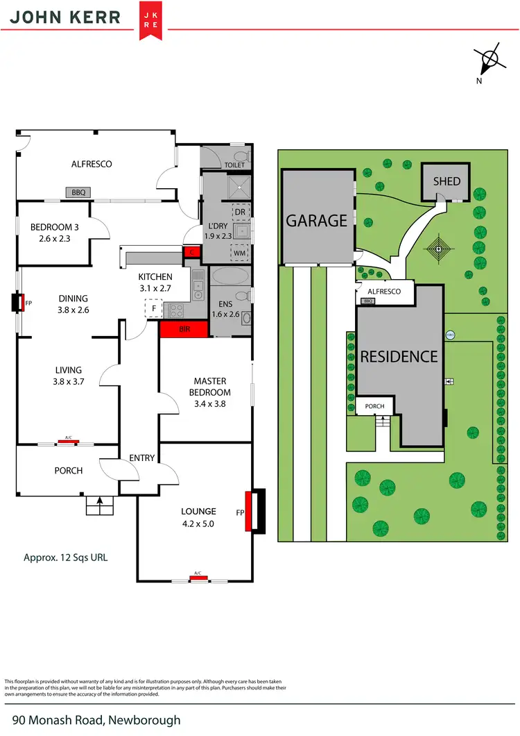 Floorplan of Homely house listing, 90 Monash Road, Newborough VIC 3825