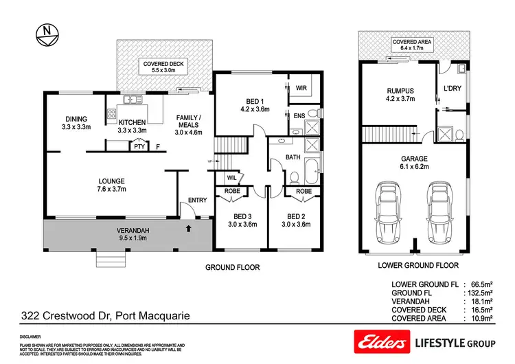Floorplan of Homely house listing, 322 Crestwood Drive, Port Macquarie NSW 2444