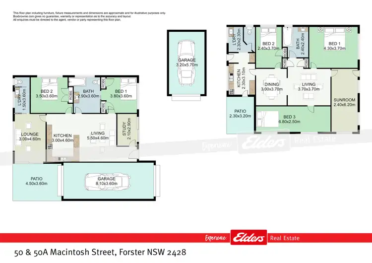 Floorplan of Homely house listing, 50 & 50A Macintosh Street, Forster NSW 2428