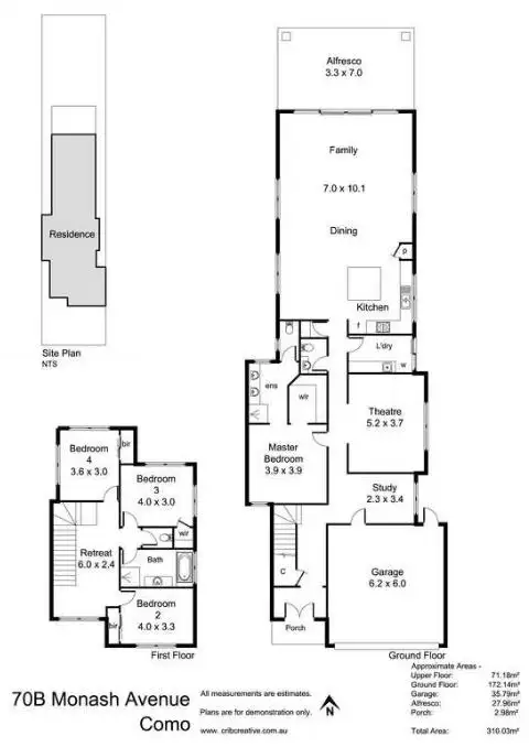 Floorplan of Homely house listing, 70B Monash Avenue, Como WA 6152