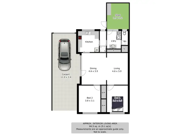 Floorplan of Homely house listing, 5/36 Brockley Street, Wodonga VIC 3690