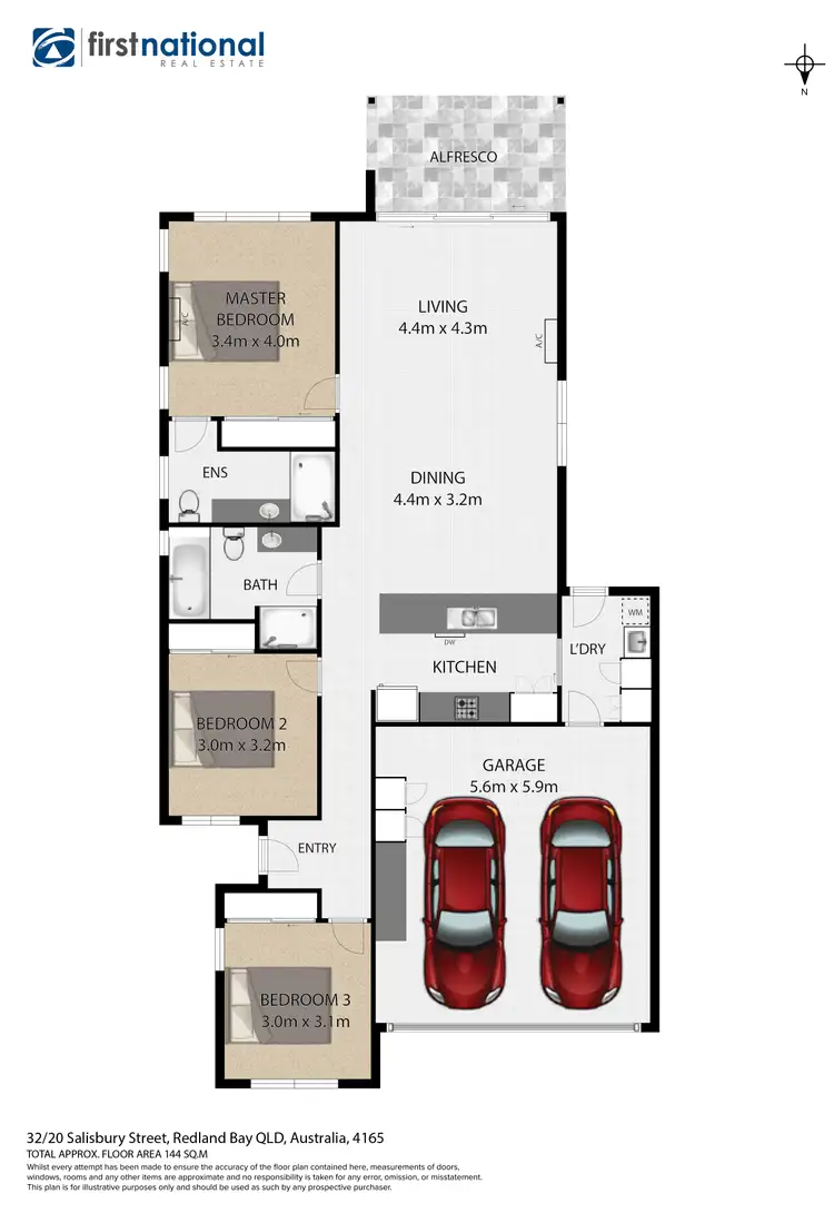 Floorplan of Homely house listing, 32/20 Salisbury Street, Redland Bay QLD 4165