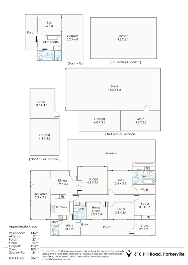 Floorplan of Homely house listing, 610 Hill Road, Parkerville WA 6081