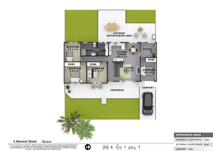 Floorplan of Homely house listing, 5 Marwick Street, Kyogle NSW 2474