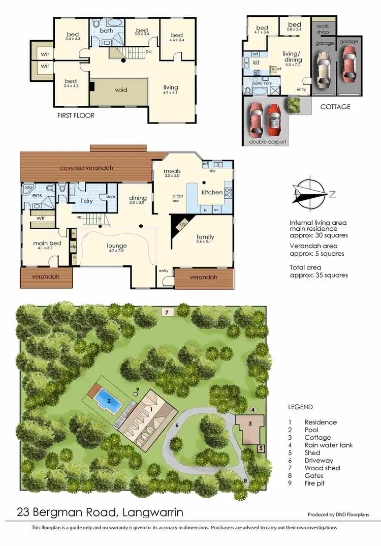 Floorplan of Homely house listing, 23 Bergman Road, Langwarrin VIC 3910