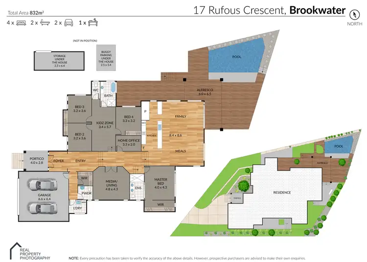 Floorplan of Homely house listing, 17 Rufous Crescent, Brookwater QLD 4300