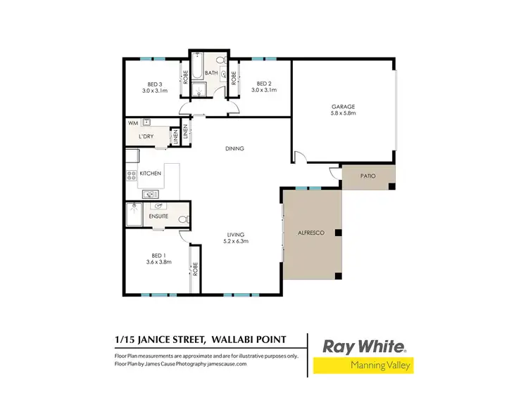 Floorplan of Homely unit listing, Unit 1, 15 Janice Street, Wallabi Point NSW 2430