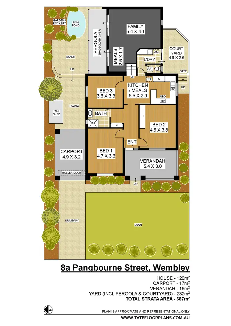 Floorplan of Homely house listing, 8A Pangbourne Street, Wembley WA 6014