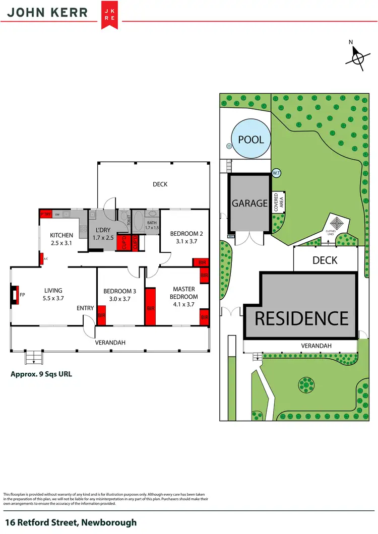 Floorplan of Homely house listing, 16 Retford Street, Newborough VIC 3825