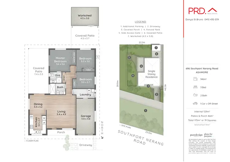 Floorplan of Homely house listing, 696 Southport Nerang Road (Ned Easement), Ashmore QLD 4214