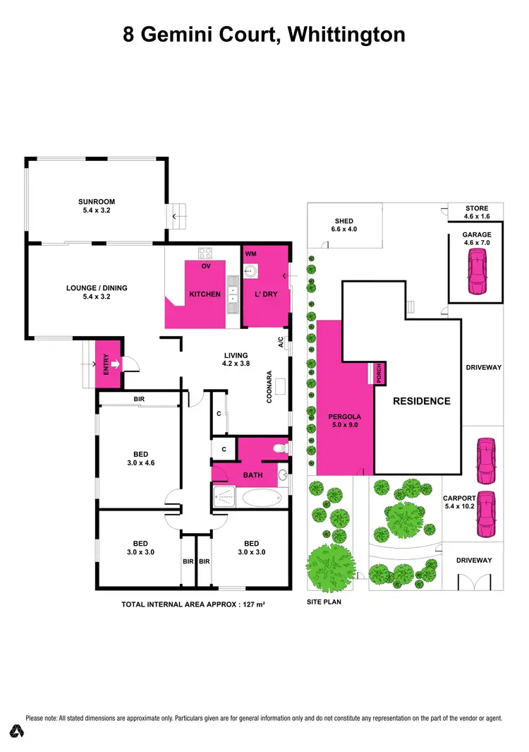 Floorplan of Homely house listing, 8 Gemini Court, Whittington VIC 3219