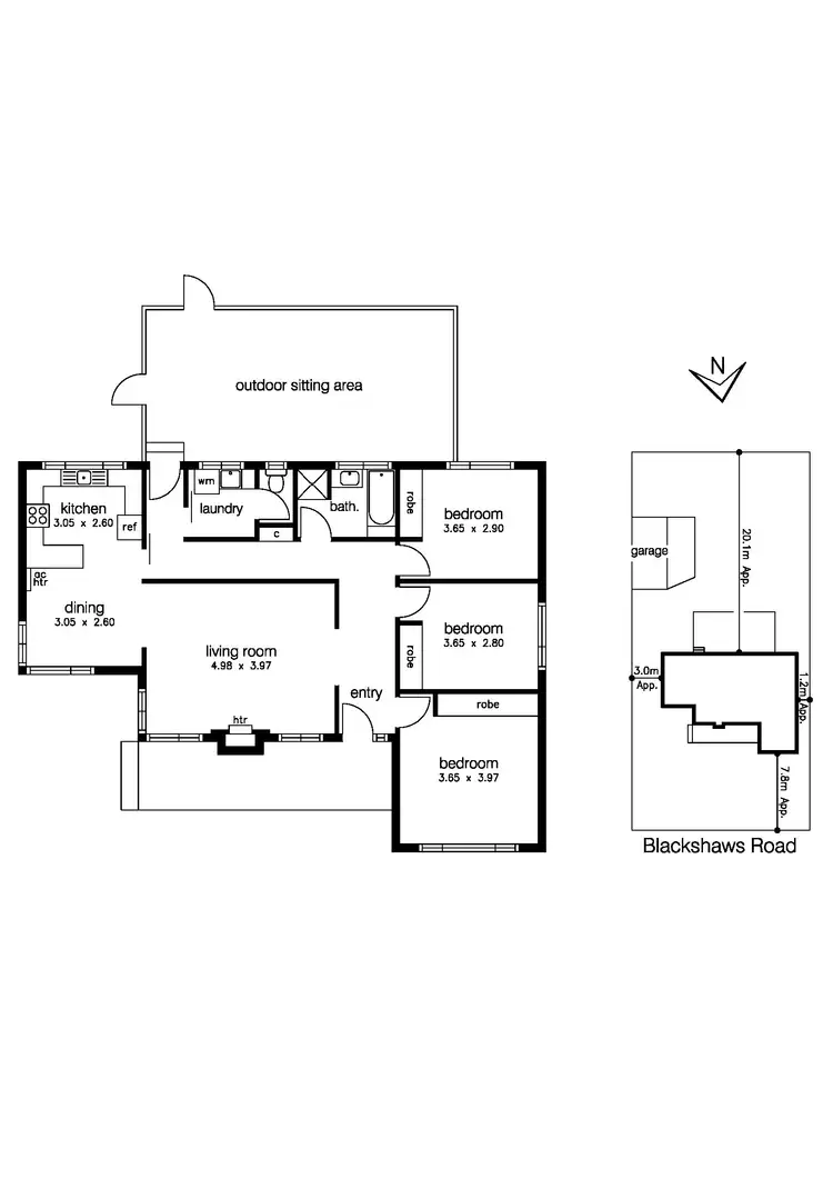 Floorplan of Homely house listing, 343 Blackshaws Road, Altona North VIC 3025