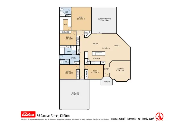 Floorplan of Homely house listing, 36 Gannan Street, Clifton QLD 4361