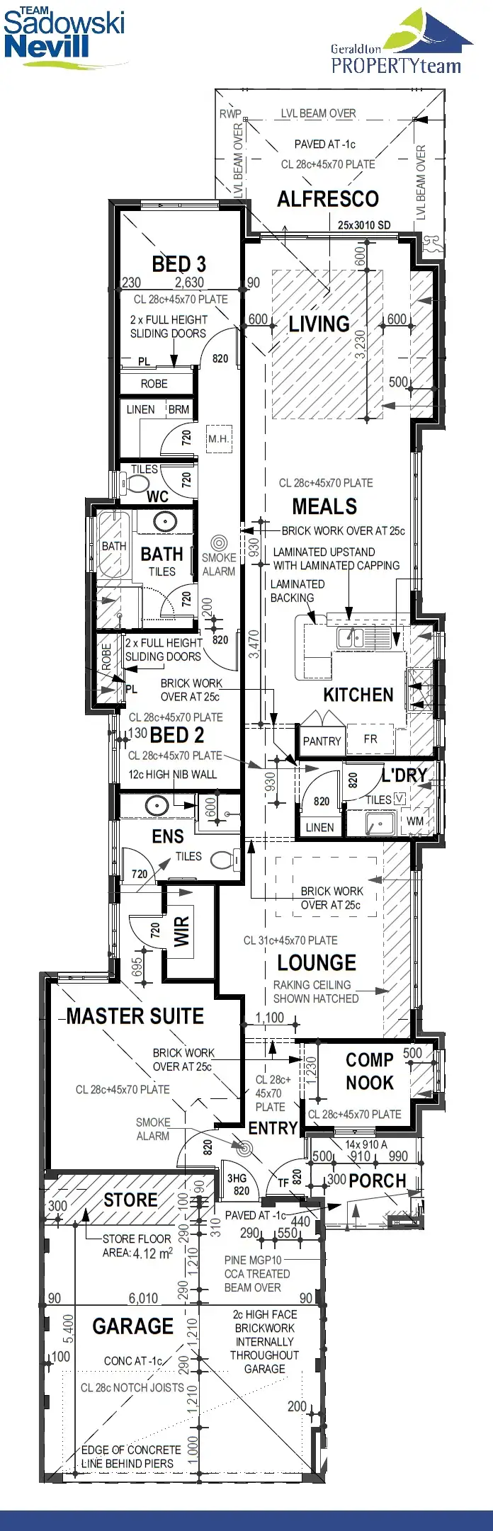 Floorplan of Homely house listing, 42B Derna Parade, Wandina WA 6530