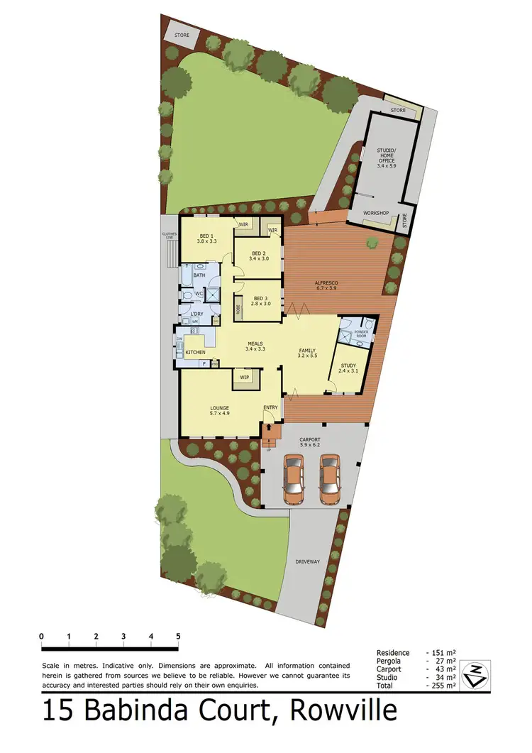 Floorplan of Homely house listing, 15 Babinda Court, Rowville VIC 3178