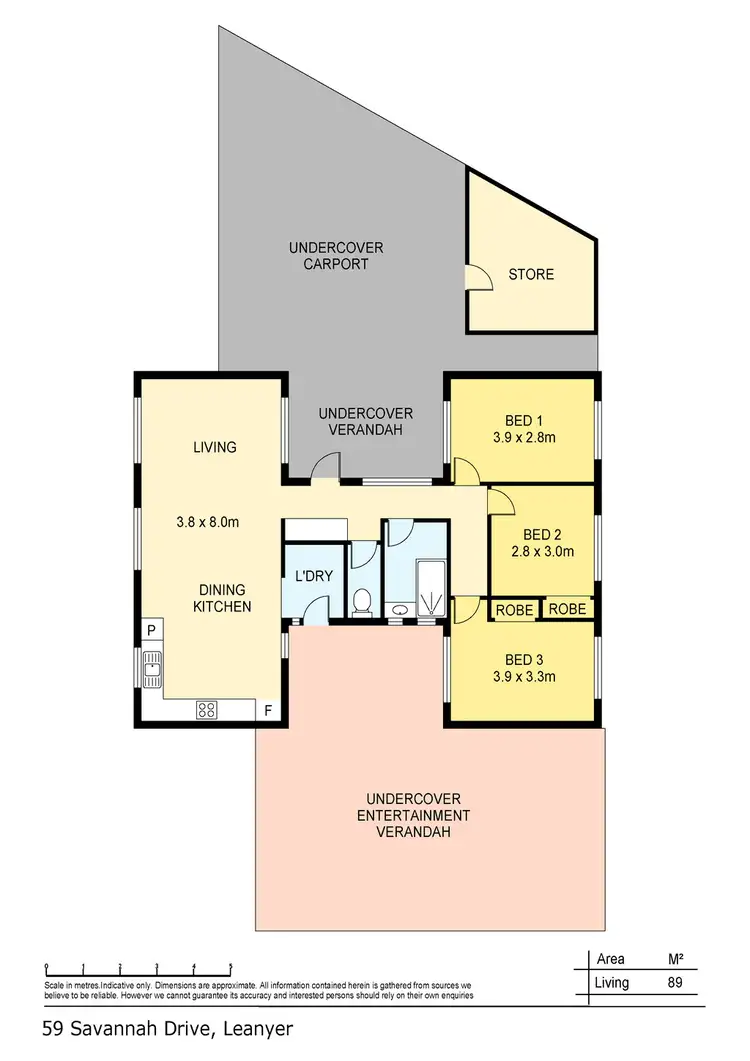 Floorplan of Homely house listing, 59 Savannah Drive, Leanyer NT 812