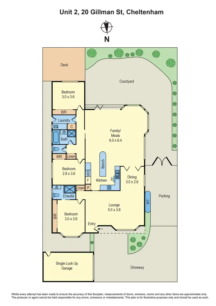 Floorplan of Homely unit listing, 2/20 Gillman Street, Cheltenham VIC 3192