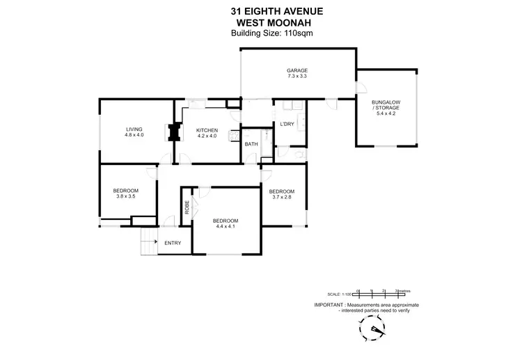 Floorplan of Homely house listing, 31 Eighth Avenue, West Moonah TAS 7009