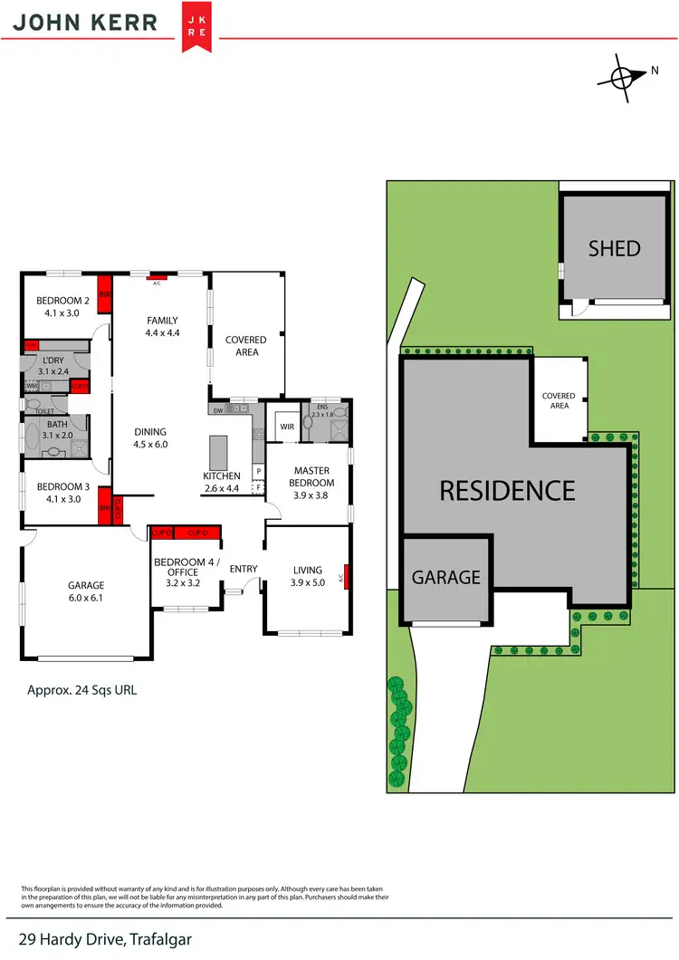 Floorplan of Homely house listing, 29 Hardy Drive, Trafalgar VIC 3824