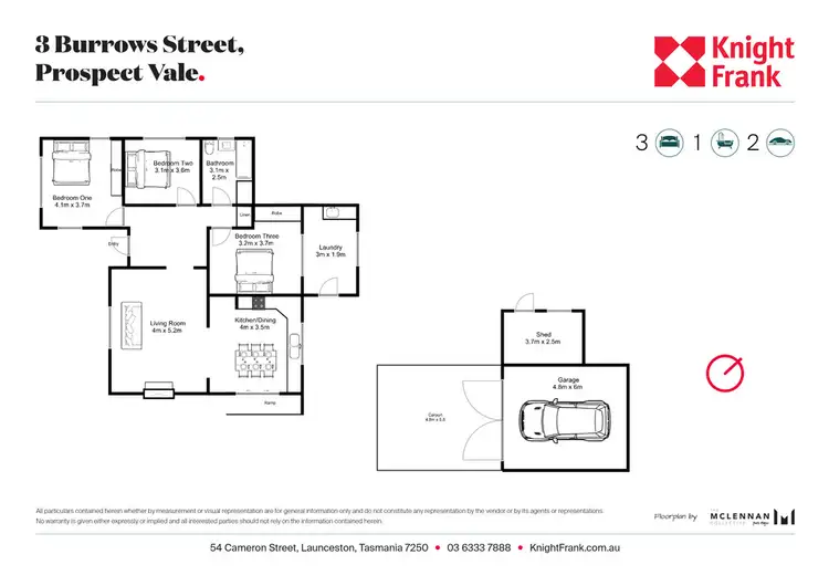 Floorplan of Homely house listing, 3 Burrows Street, Prospect Vale TAS 7250