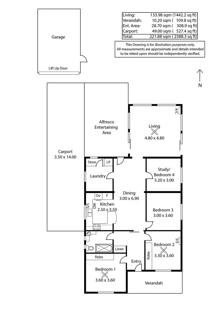 Floorplan of Homely house listing, 22 Muirkirk Street, Jamestown SA 5491