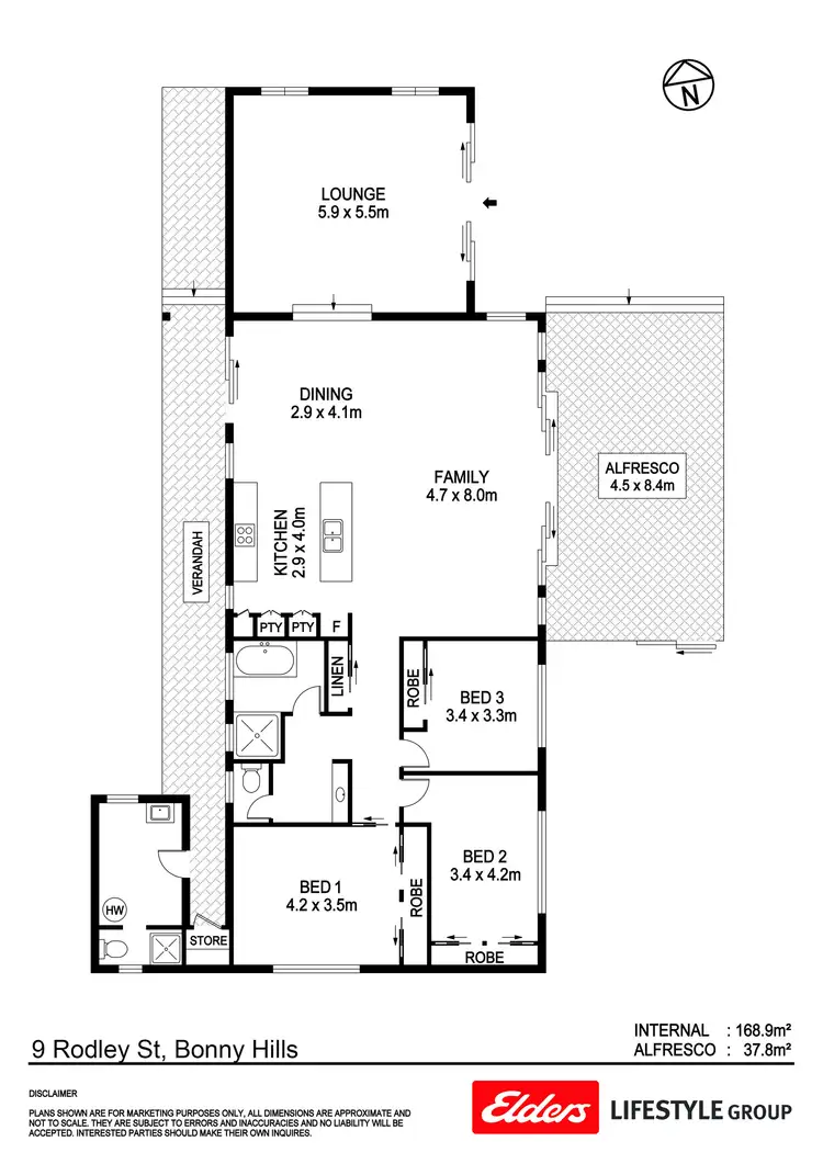 Floorplan of Homely house listing, 9 Rodley Street, Bonny Hills NSW 2445