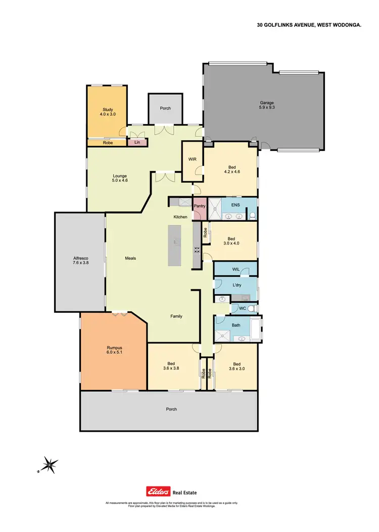 Floorplan of Homely house listing, 30 Golflinks Avenue, Wodonga VIC 3690