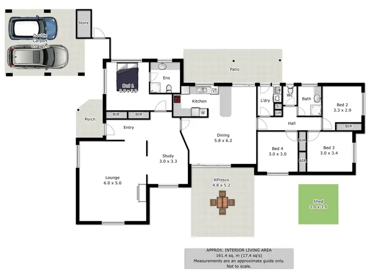 Floorplan of Homely house listing, 1 Marshall Street, Wodonga VIC 3690