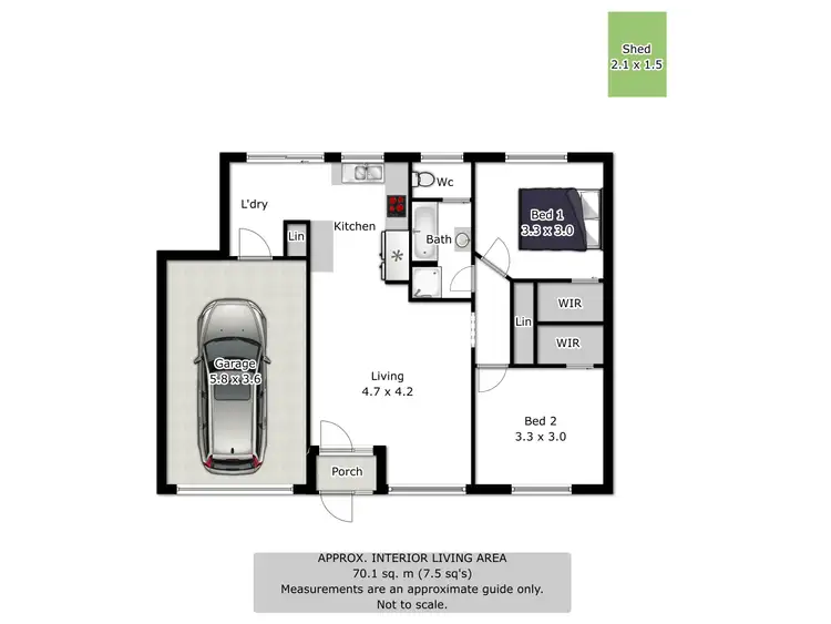 Floorplan of Homely house listing, 1/49 Vermont Street, Wodonga VIC 3690