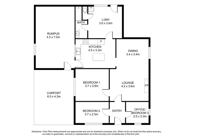 Floorplan of Homely house listing, 14 WARING STREET EAST, Tarpeena SA 5277