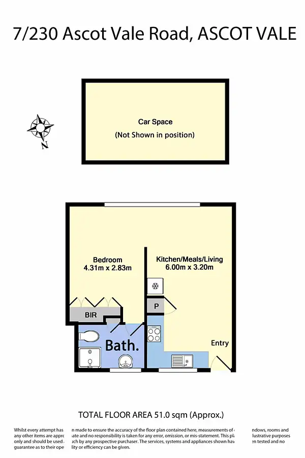 Floorplan of Homely apartment listing, 7/230 Ascot Vale Road, Ascot Vale VIC 3032