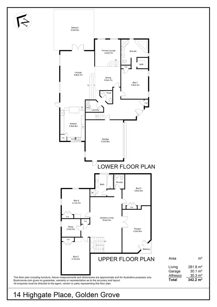 Floorplan of Homely house listing, 14 Highgate Place, Golden Grove SA 5125