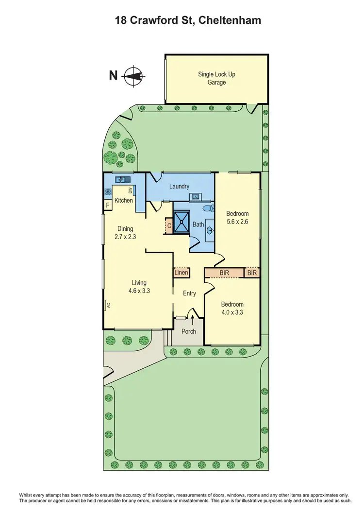 Floorplan of Homely townhouse listing, 18 Crawford Street, Cheltenham VIC 3192