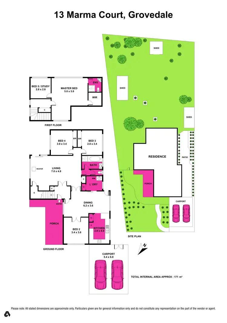 Floorplan of Homely house listing, 13 Marma Court, Grovedale VIC 3216
