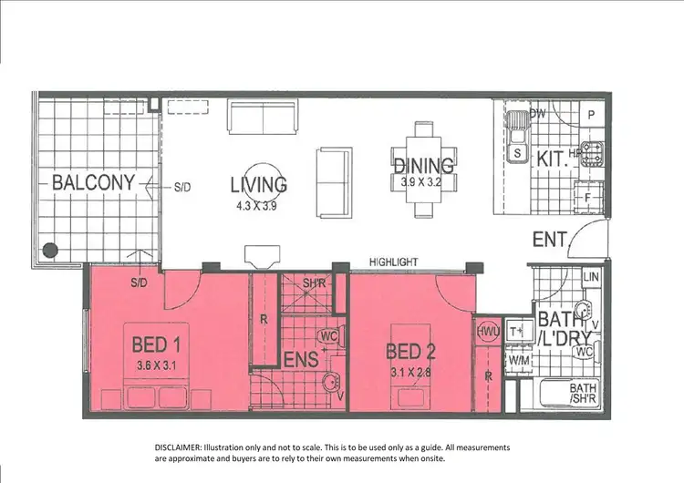 Floorplan of Homely apartment listing, 71/375 Hay Street, Perth WA 6000