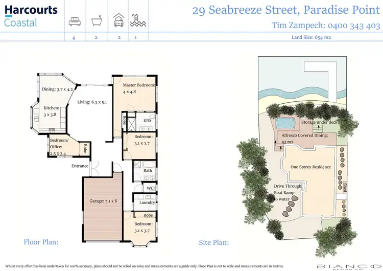 Floorplan of Homely house listing, 29 Seabreeze Street, Paradise Point QLD 4216