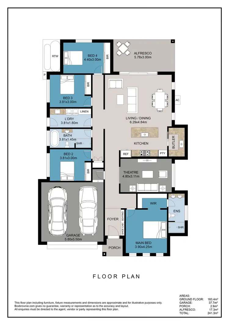Floorplan of Homely house listing, 38 Roy Cresent, Thirlmere NSW 2572