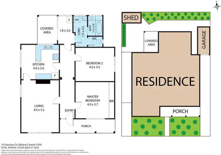 Floorplan of Homely house listing, 14 Urquhart Street, Ballarat Central VIC 3350