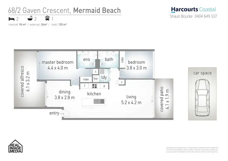 Floorplan of Homely apartment listing, 68/1 Gaven Crescent, Mermaid Beach QLD 4218