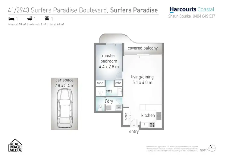 Floorplan of Homely apartment listing, 41/2943 Surfers Paradise Boulevard, Surfers Paradise QLD 4217