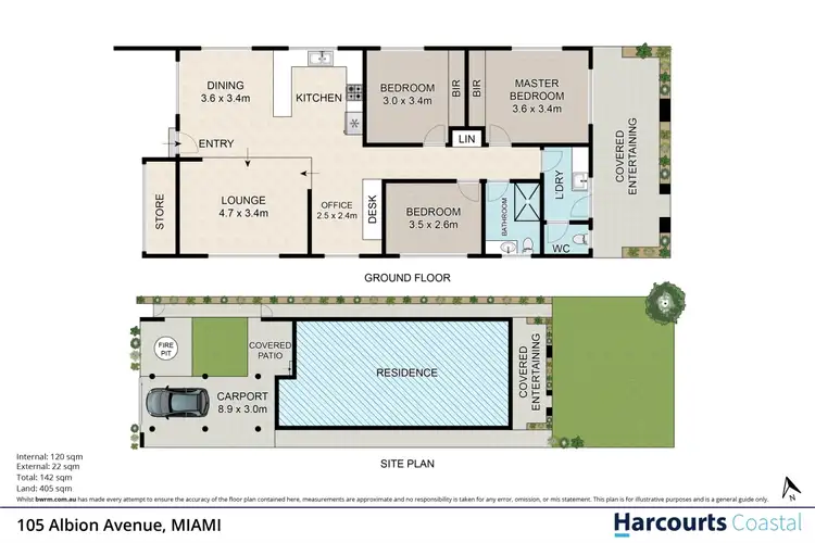 Floorplan of Homely house listing, 105 Albion Avenue, Miami QLD 4220