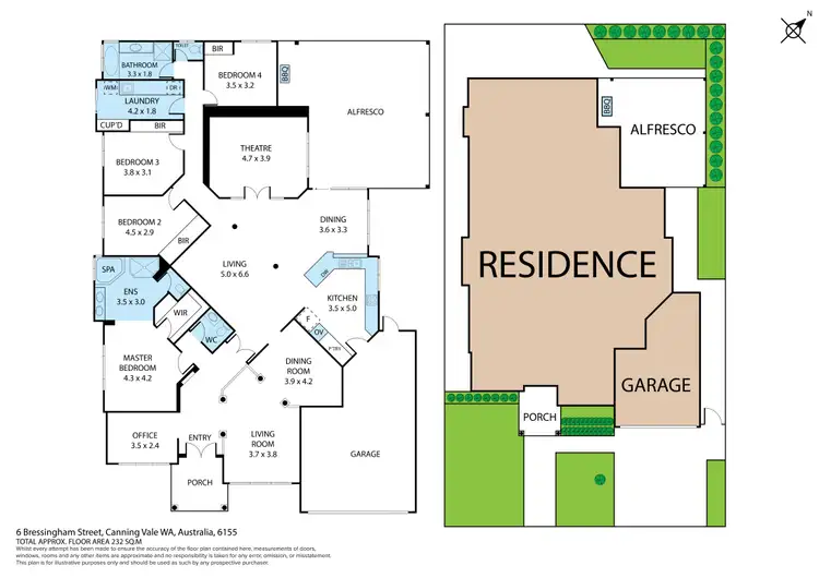 Floorplan of Homely house listing, 6 Bressingham Street, Canning Vale WA 6155