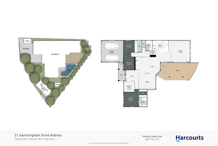 Floorplan of Homely house listing, 21 Sandringham Drive, Robina QLD 4226