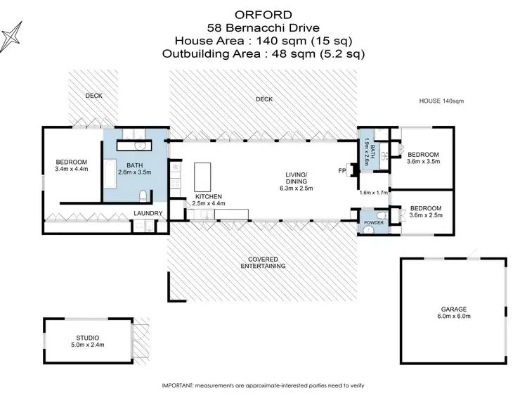 Floorplan of Homely house listing, 58 Bernacchi Drive, Orford TAS 7190