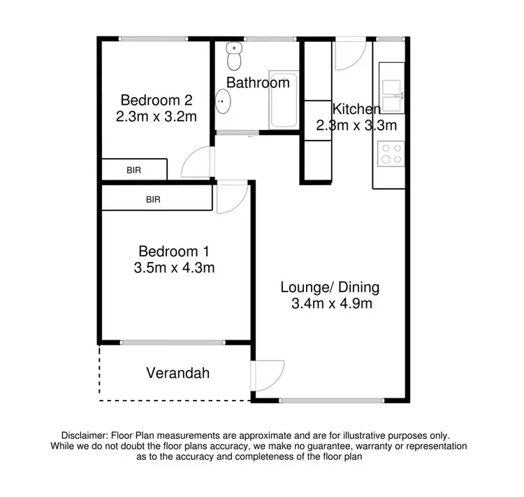 Floorplan of Homely unit listing, 7/55 Bertha Street, Mount Gambier SA 5290