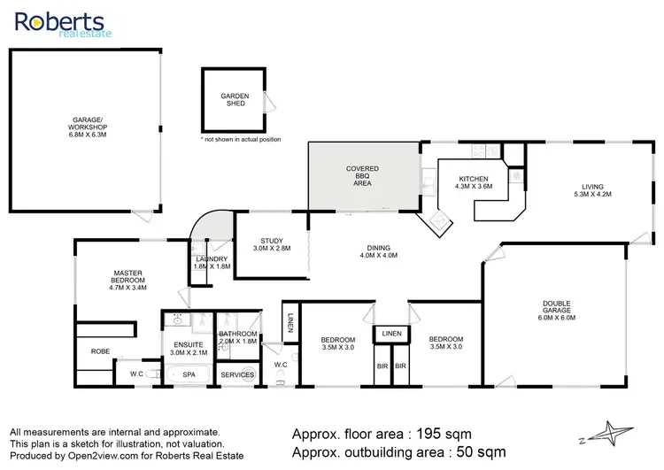 Floorplan of Homely house listing, 14 Francis Street, Swansea TAS 7190